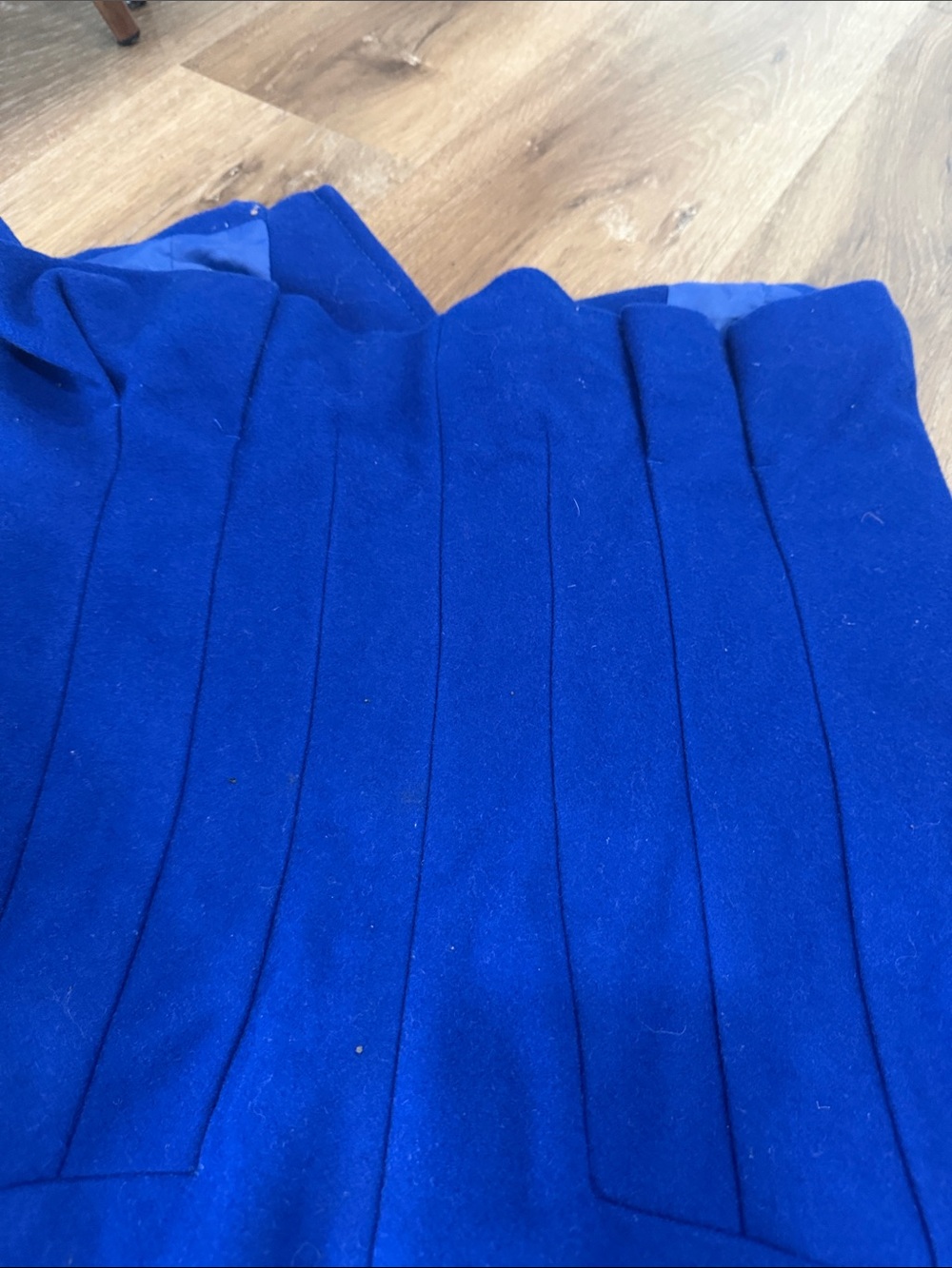 bebe Cobalt Blue Double-Breasted Wool-Blend Blazer - Picture 8 of 9